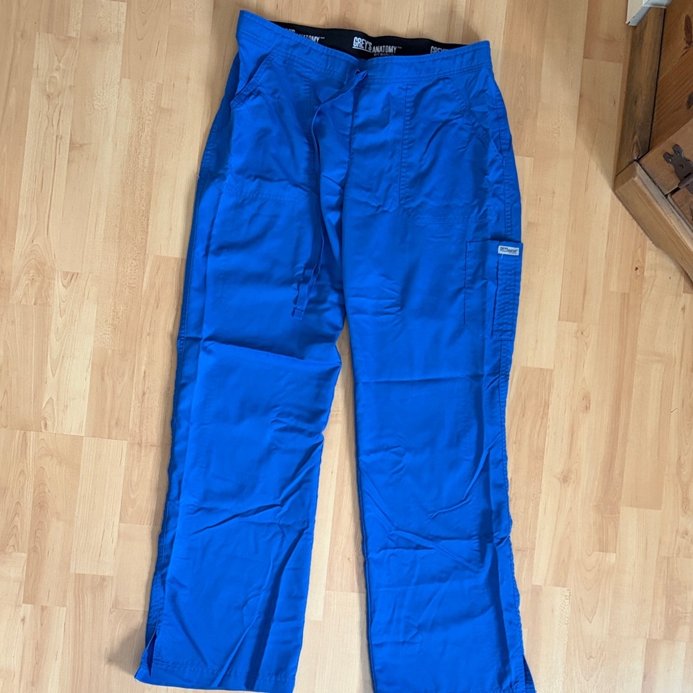 Grey's Anatomy Royal Blue Straight-Leg Scrub Pants